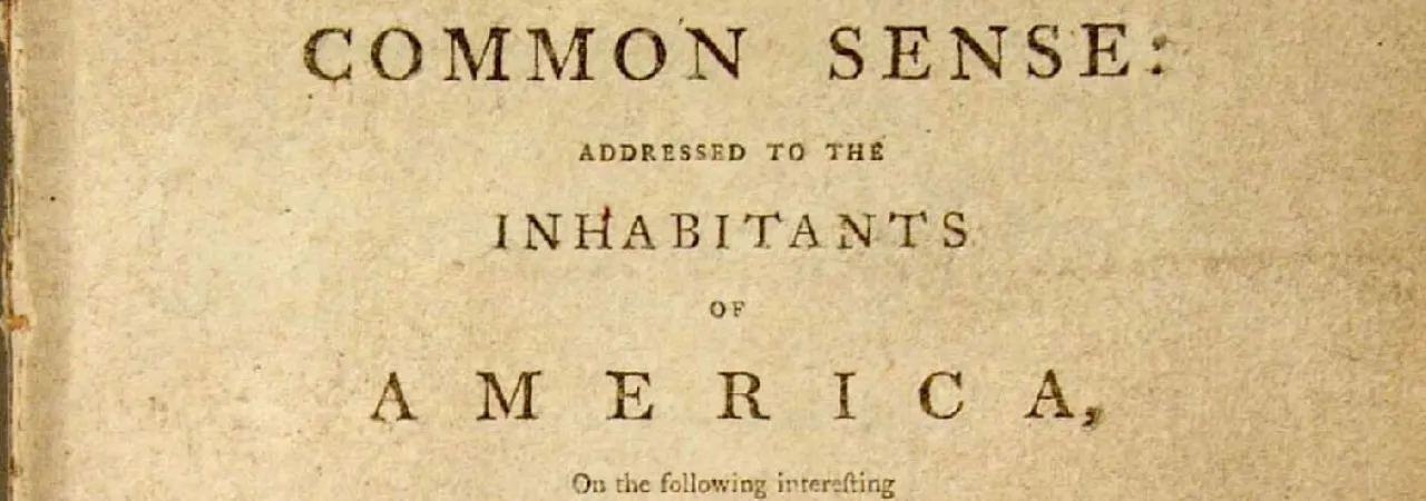 Thomas Paine's Common Sense | American Battlefield Trust